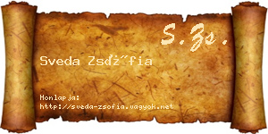 Sveda Zsófia névjegykártya