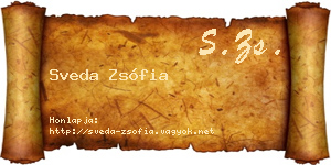 Sveda Zsófia névjegykártya